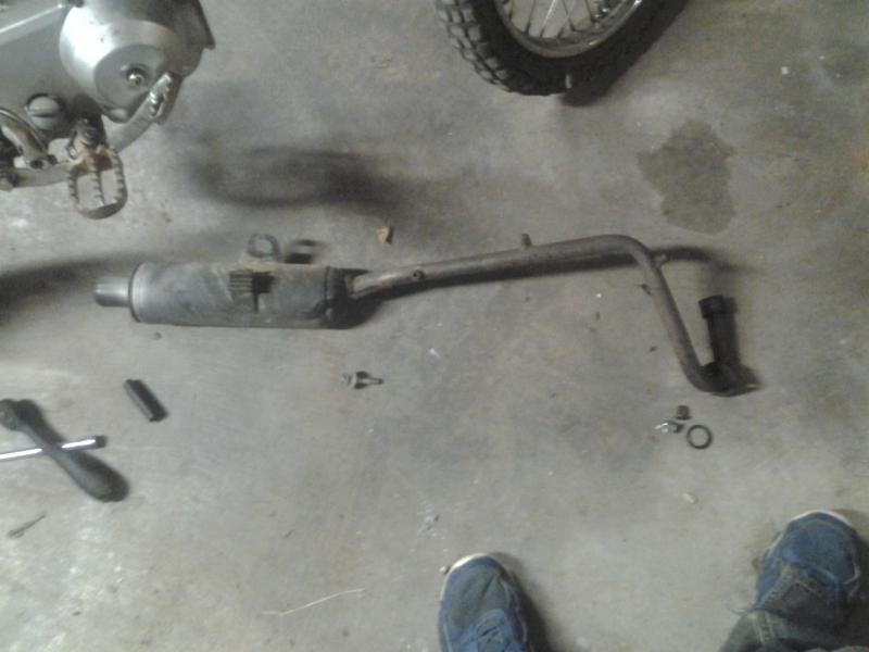 exhaust removed