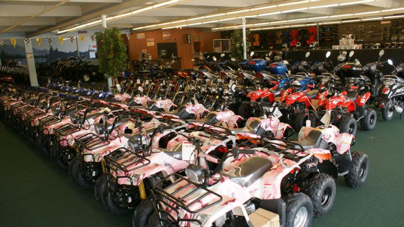 Sales Floor 2   A small taste of the kids ATV section....